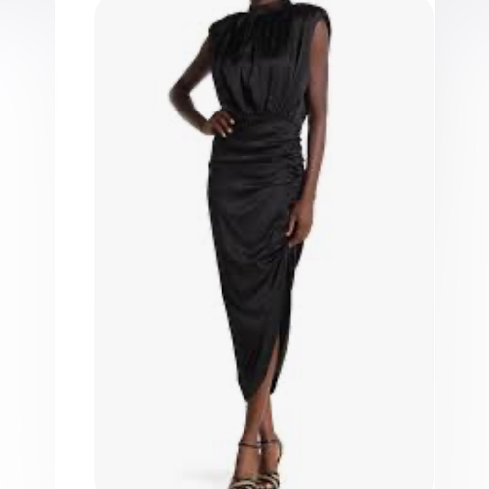 Veronica Beard Kendall Midi Dress Black Sz 4